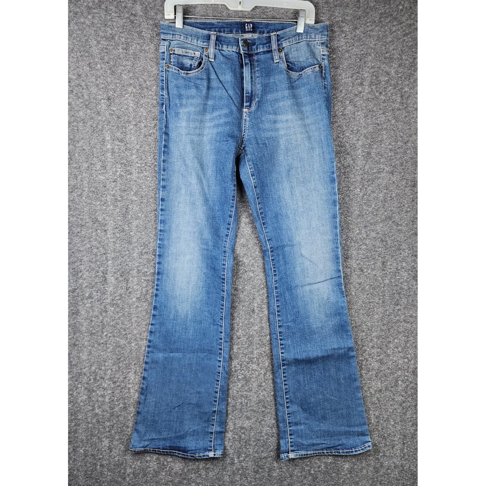 Gap Bootcut Jeans Womens 31 Regular Blue Medium Wash Mid Rise Stretch Denim